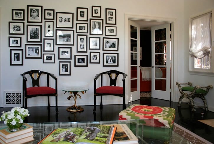 collection black framed art
