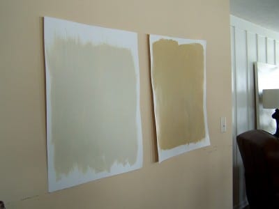 picking paint - paint-samples-on-the-wall-400x300