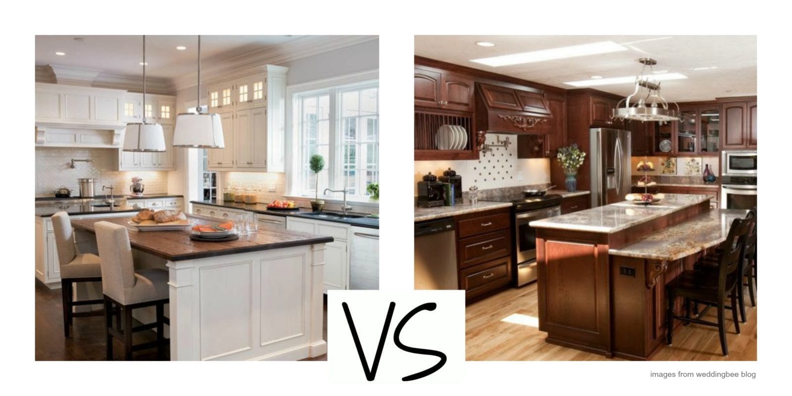 White Versus Wood Where Are Kitchen Cabinets Headed Pamela