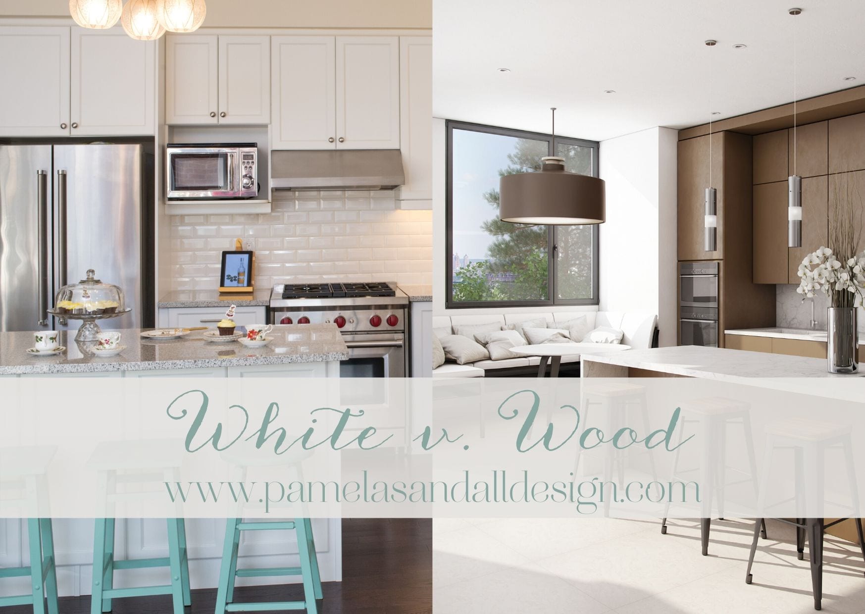 White Versus Wood Where Are Kitchen Cabinets Headed Pamela Sandall Design