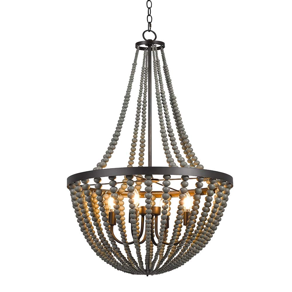 Staging tip: We loved this chandelier we found very affordably on Amazon!