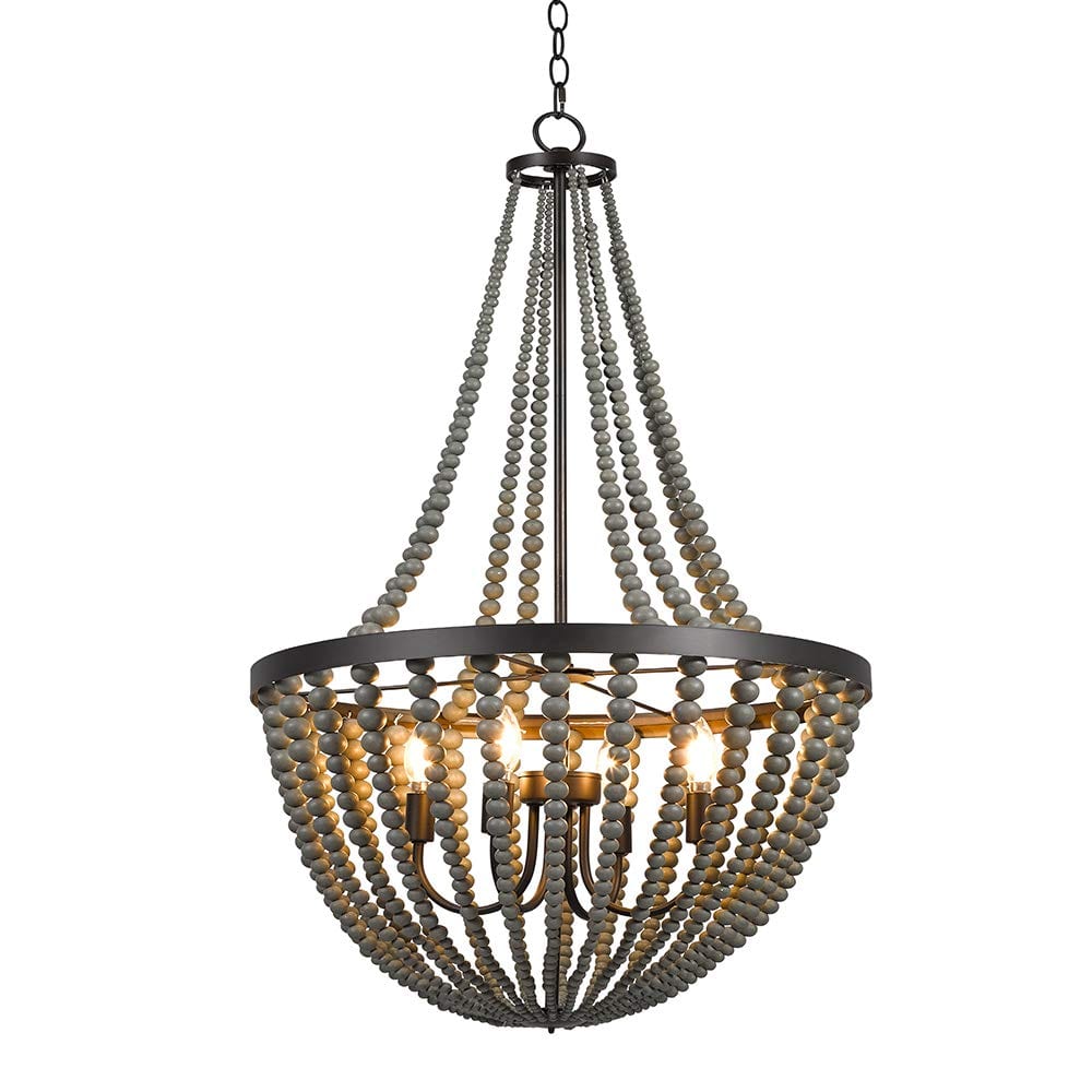 Staging tip: We loved this chandelier we found very affordably on Amazon!