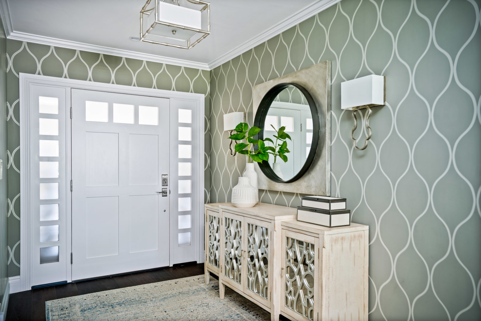 Foyer Whole House Renovation in Tarzana